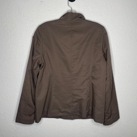 Eileen Fisher Womens Jacket Size S Brown Full Zip Long Sleeve Casual Collared - Picture 2 of 12